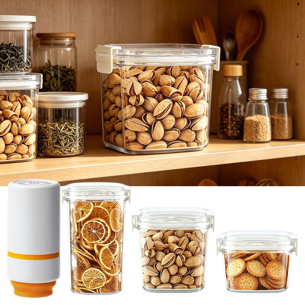 Wadah Vakum Elektrik 460–1300m - Food Storage Kitchen Container Set ulasan dan harga