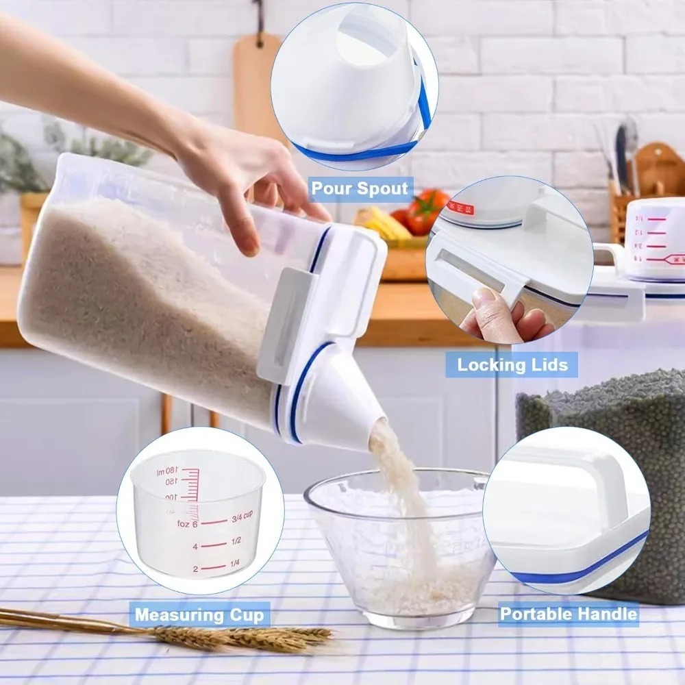 Wadah Penyimpanan Makanan Keri - Food Storage Jars Plastic ulasan dan harga