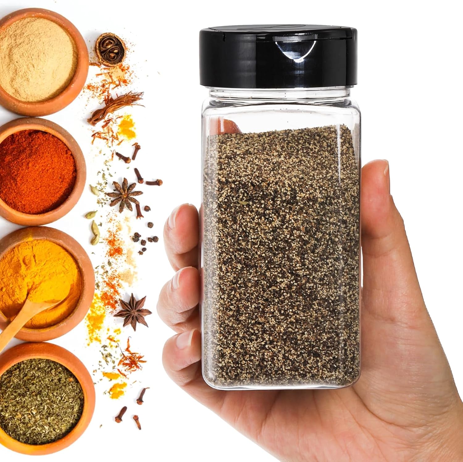Botol Bumbu Plastik Besar Pers - Food Storage Jars Plastic ulasan dan harga