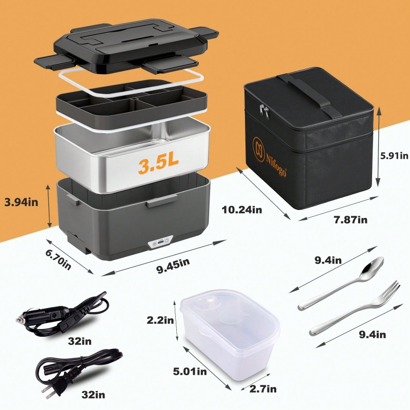 Kotak Makan Listrik Pemanas Ga - Portable Food Warmer ulasan dan harga