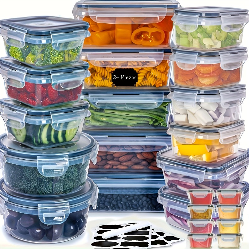 48PCS Set Wadah Penyimpanan Ma - Food Storage Kitchen Container Set ulasan dan harga