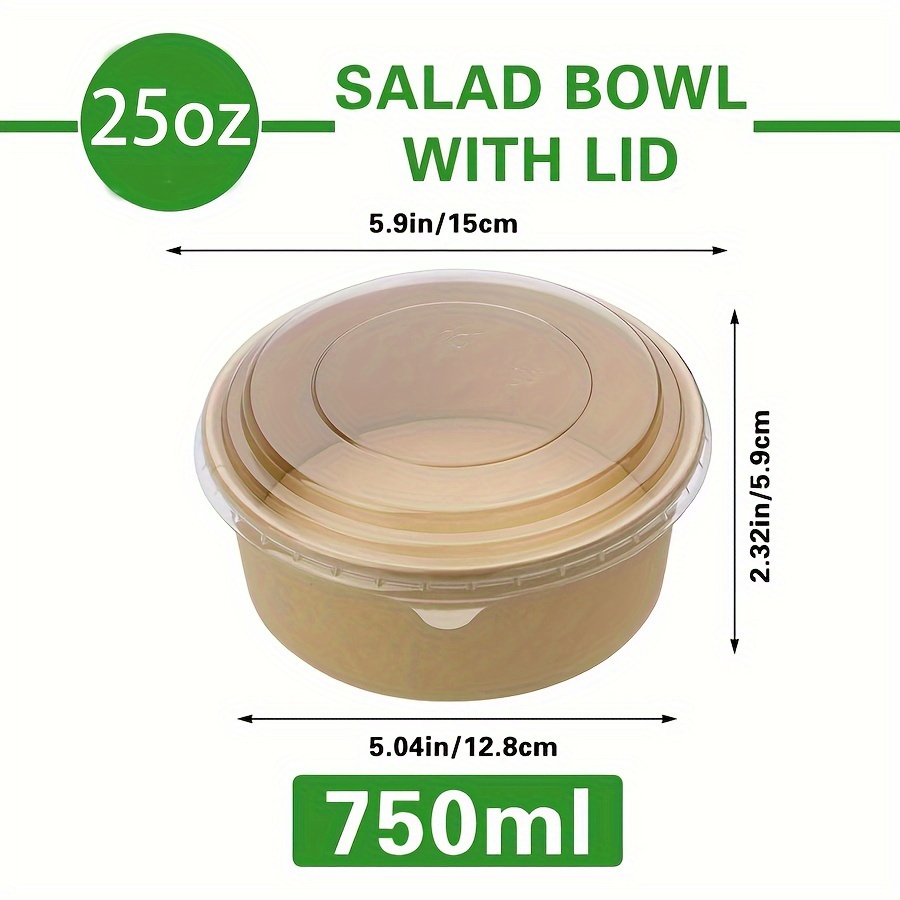 Mangkuk Kertas 25Oz/750Ml 25/5 - Food Storage Safety ulasan dan harga