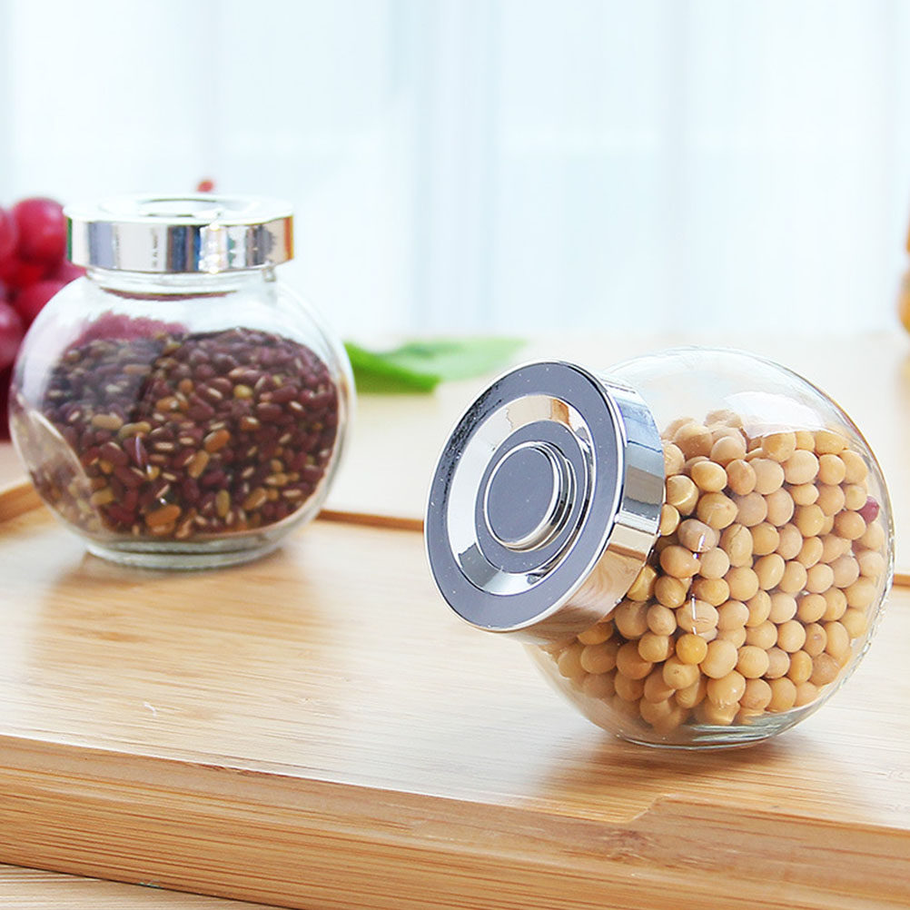 8 Buah Stoples Penyimpanan Kac - Food Storage Jar Glass ulasan dan harga
