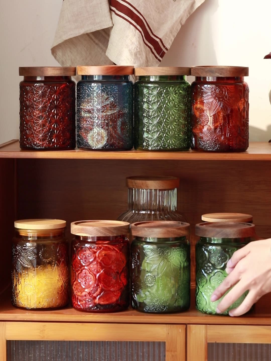 Toples penyimpanan dapur kaca  - Food Storage Jar Glass ulasan dan harga
