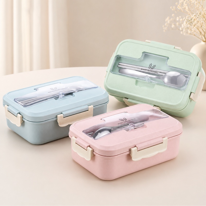 Kotak Makan Siang dari Jerami  - Food Storage Safety ulasan dan harga