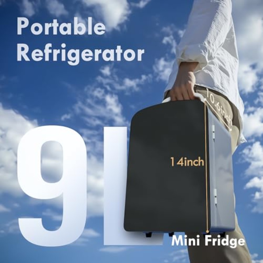 Kulkas Mini 9L untuk Kamar Tid - Portable Food Warmer ulasan dan harga