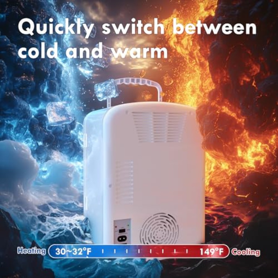 Kulkas Mini 9L untuk Kamar Tid - Portable Food Warmer ulasan dan harga
