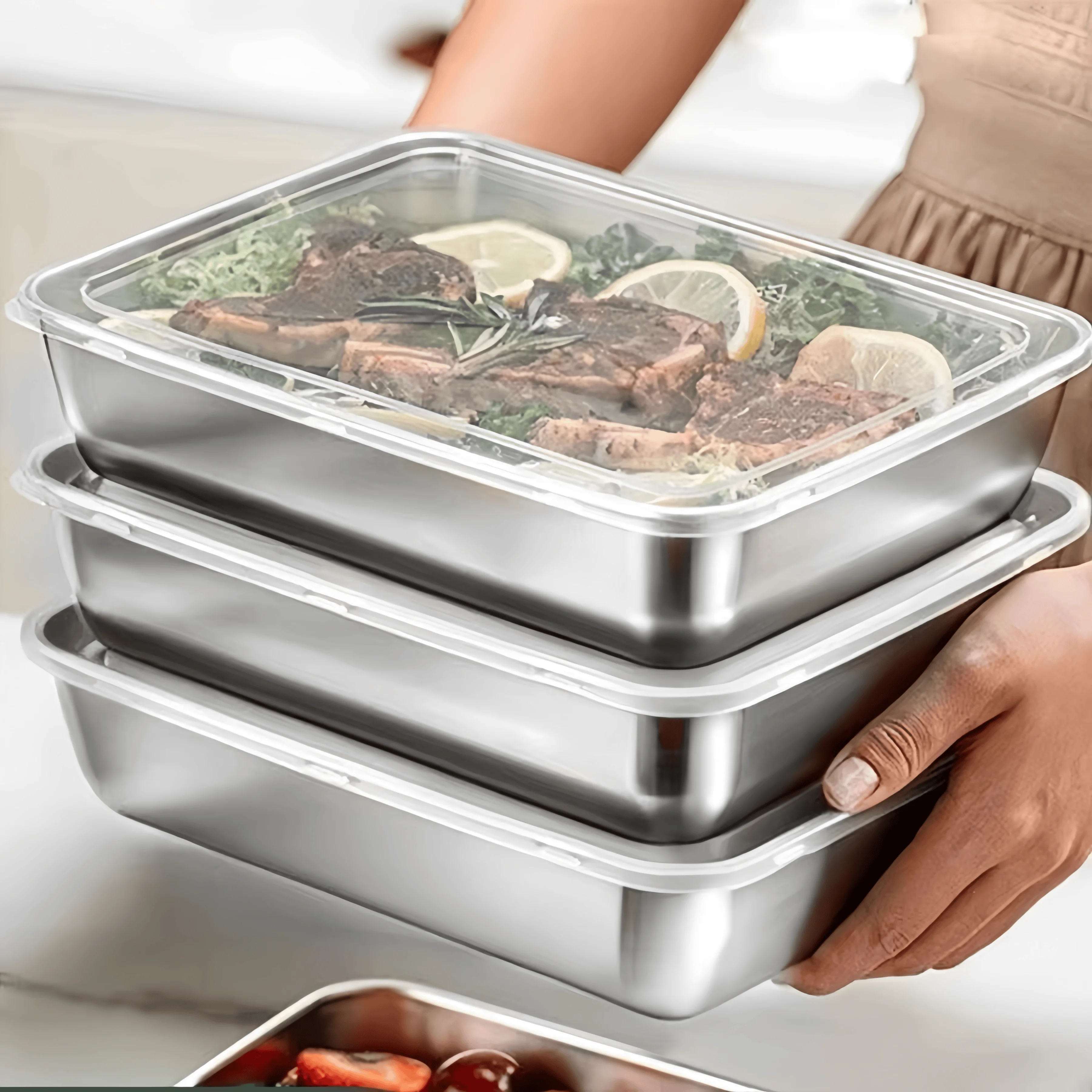 Kotak Makan Stainless Steel Ke - Stainless Lunch Box ulasan dan harga