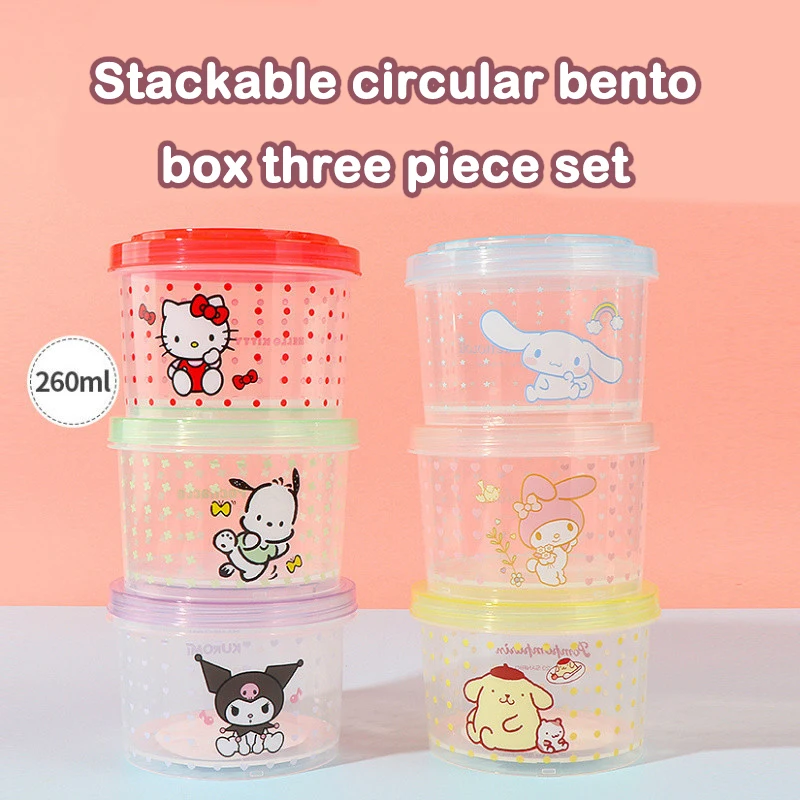 Set Kotak Bento Kitty 3 Buah W - Food Storage Kitchen Container Set ulasan dan harga