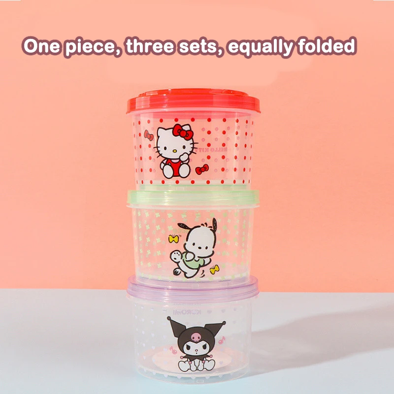 Set Kotak Bento Kitty 3 Buah W - Food Storage Kitchen Container Set ulasan dan harga